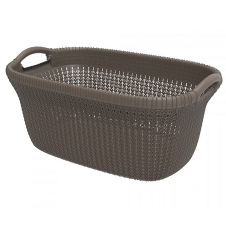 Curver Knit panier à linge 40 litres marron 60x39x27