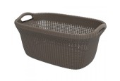 Curver Knit wasmand 40 liter bruin 60x39x27