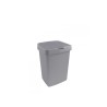 Sunware Delta poubelle 25 litres couvercle de valve plastique gris 39,7x34,5x56,4cm