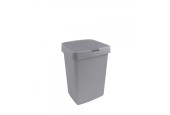 Sunware Delta poubelle 25 litres couvercle de valve plastique gris 39,7x34,5x56,4cm
