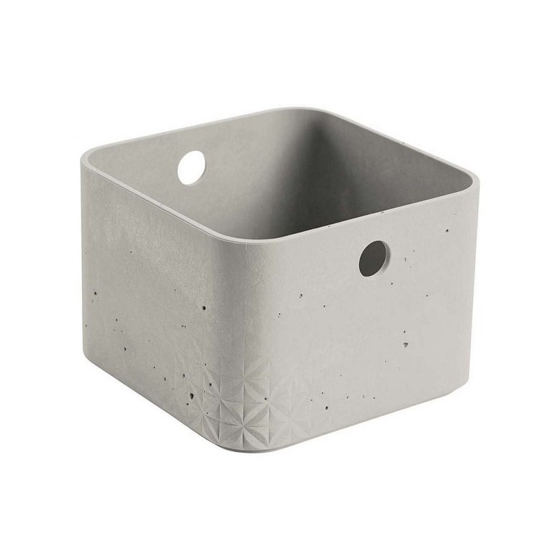 Curver Boîte de rangement en béton XS 3 litres en plastique 17x17x12cm