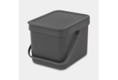 Brabantia Sort & Go poubelle 6L gris