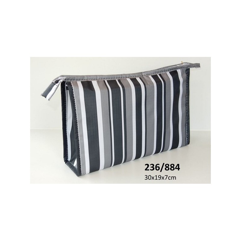 Trousse de toilette rayée 30x19x7cm