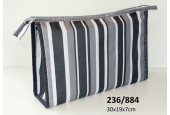 Trousse de toilette rayée 30x19x7cm