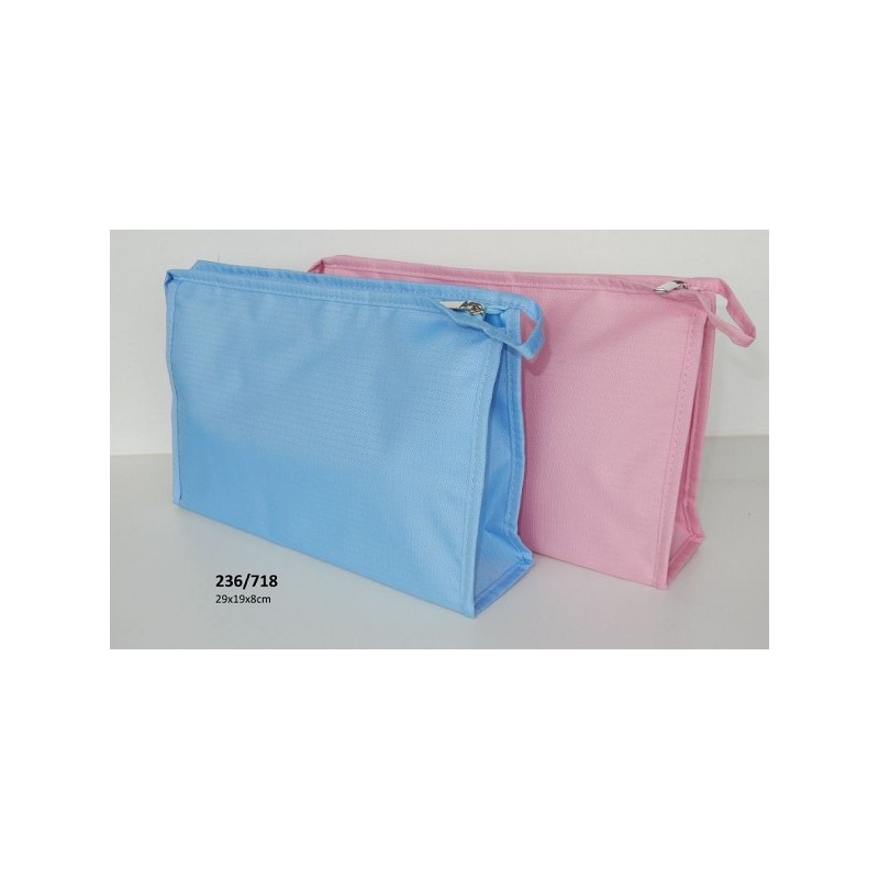Trousse de toilette rose ou bleu 29x19x8cm