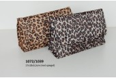 Toilettas met spiegel panterprint 17x10x5,5cm