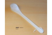 Brosse de bain en plastique de 37 cm de long avec stries de massage au dos