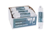 Fil pour corde à linge 25m tissu plastique blanc
