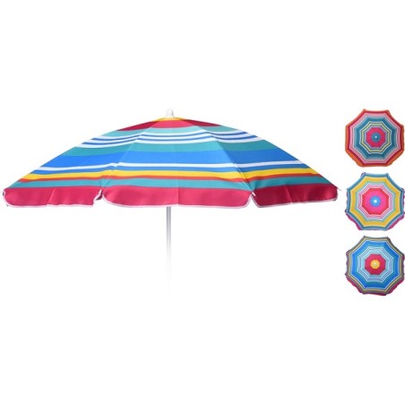 Parasol Ø143cm disponible en différentes couleurs.