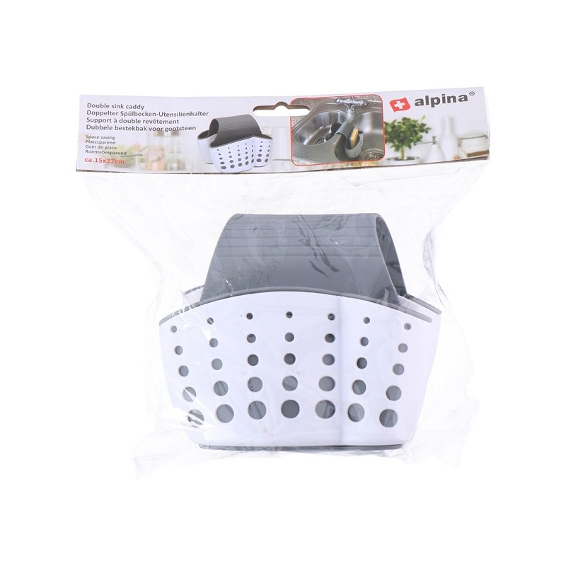 Bestekbak gootsteen dubbel 27x14,5x4cm