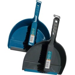 Linea stoffer en blik kunststof assorti grijs of blauw