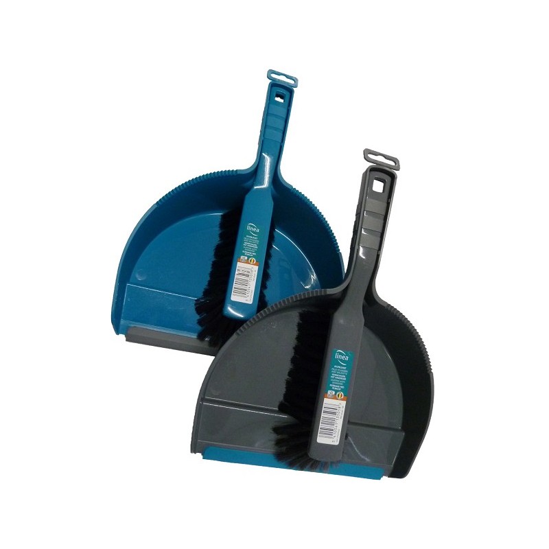 Linea stoffer en blik kunststof assorti grijs of blauw