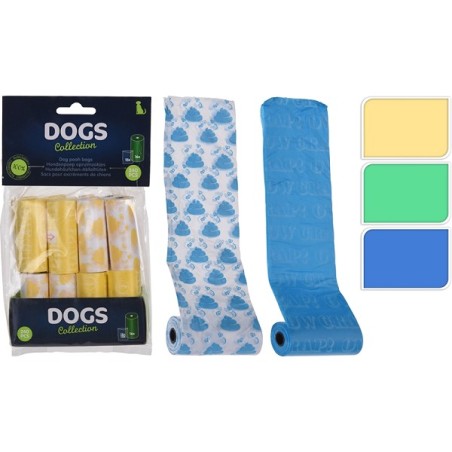 Sacs à crottes de chien 240 pièces sur 16 rouleaux 30x23cm