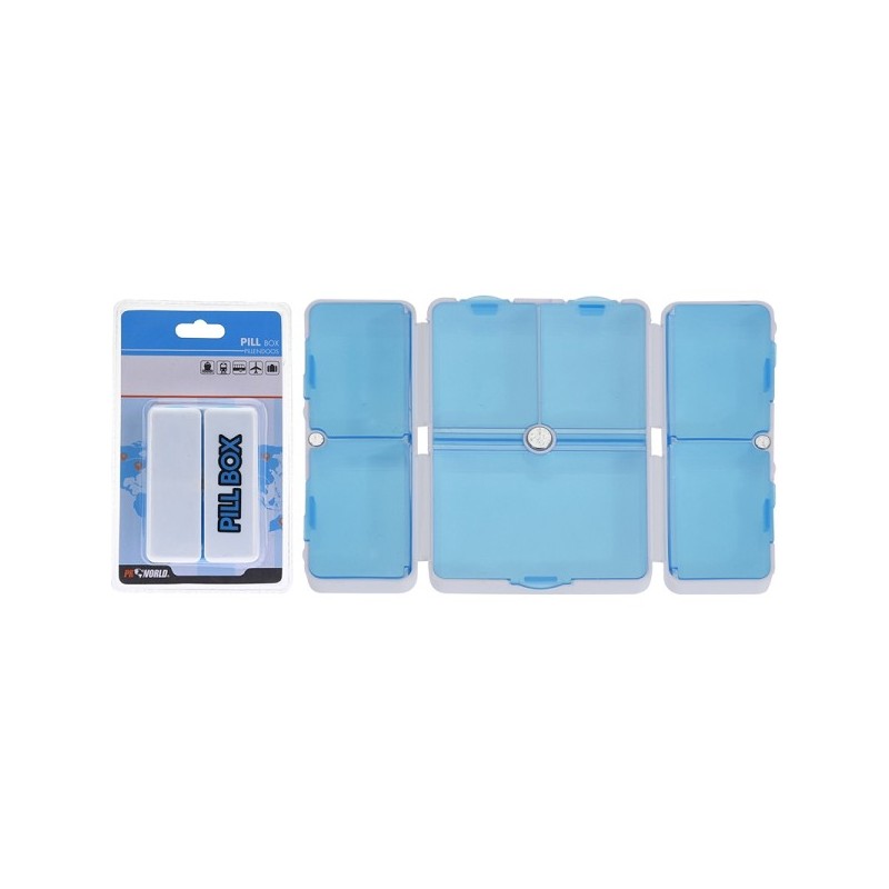 Pilulier en plastique avec compartiments