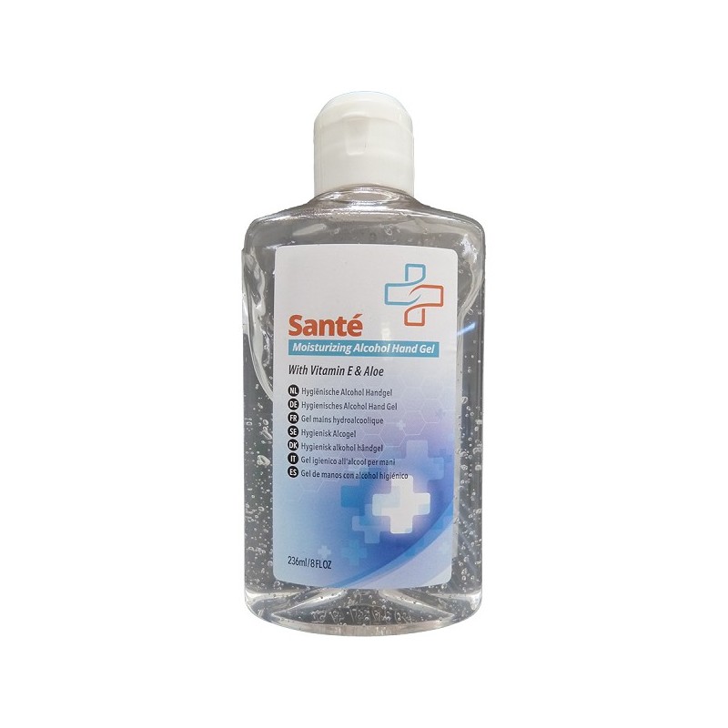 Santé Handgel desinfecterend 236ml met 70% alcohol, vitamine E en Aloe