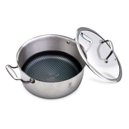 BerlingerHaus marmite marmite 28 cm inox 6,1L Collection Eternal avec revêtement Eterna convient à tous feux dont induction et f
