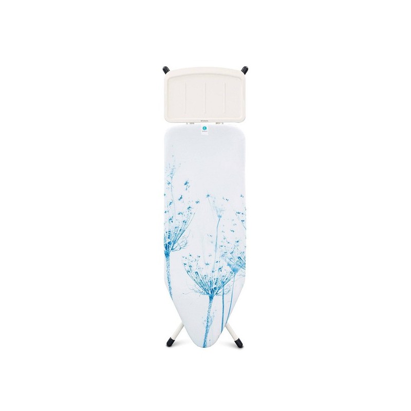 Brabantia table à repasser C 124x45cm Cotton Flower avec support unité vapeur