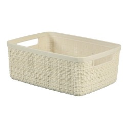 Curver Panier en jute S 5 litres Offwhite 26,5x20x10,5cm