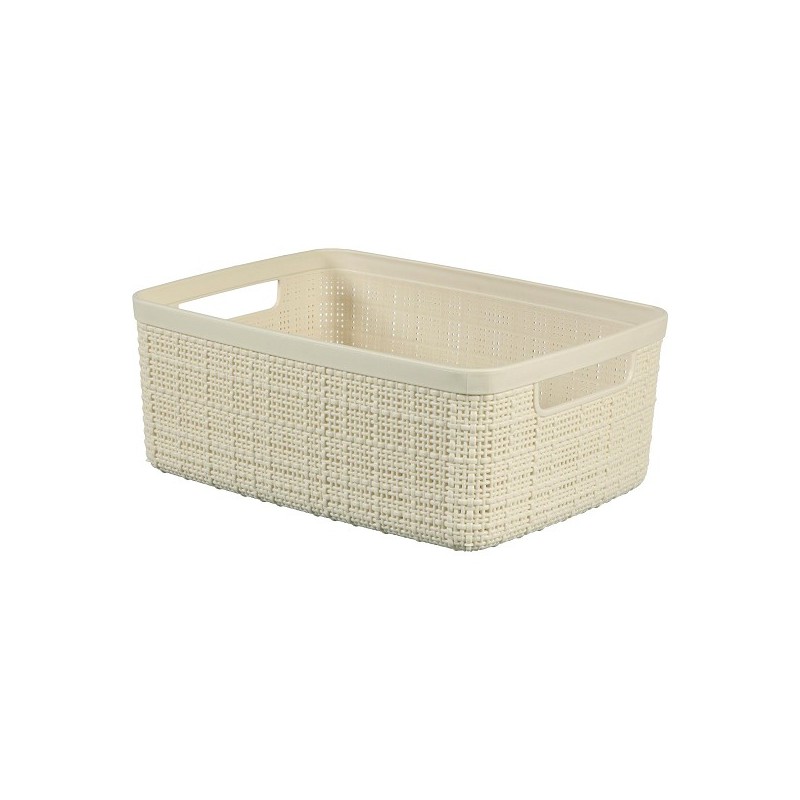 Curver Panier en jute S 5 litres Offwhite 26,5x20x10,5cm