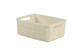 Curver Panier en jute S 5 litres Offwhite 26,5x20x10,5cm