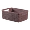 Curver Panier en jute S 5 litres Poivre 26,5x20x10,5cm