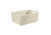 Curver Panier en jute M 12 litres Offwhite 36x28x14,5cm