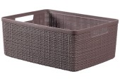 Curver Panier en jute M 12 litres Poivre 36x28x14,5cm