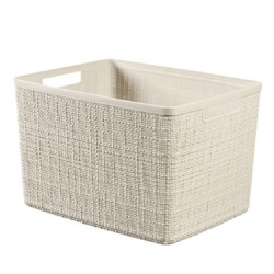 Curver Panier en Jute L 20 litres Blanc cassé 36x28x23cm