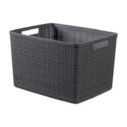 Curver Panier en Jute L 20 litres Gris Foncé 36x28x23cm