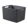 Curver Jute Mandje L 20 liter Donkergrijs 36x28x23cm