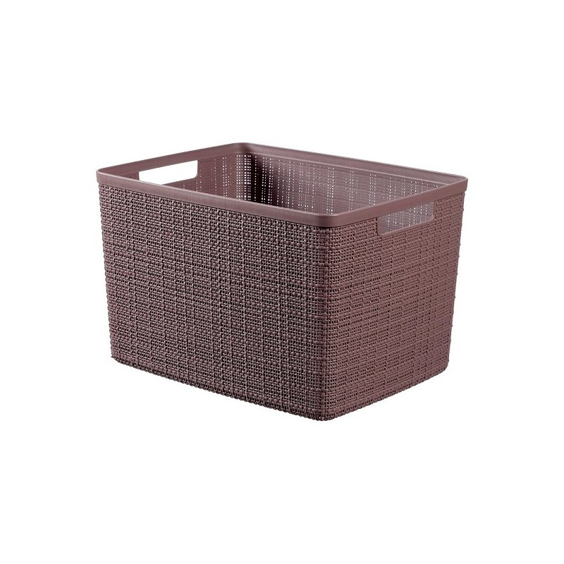 Curver Panier en jute L 20 litres Poivre 36x28x23cm