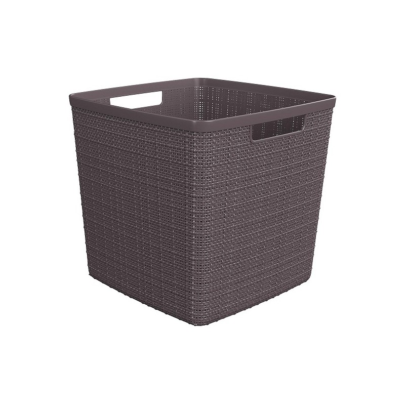 Curver Jute Mandje Cube 17 liter Peppercorn 28x28x27cm
