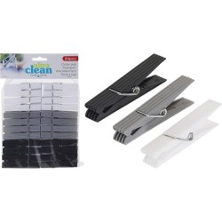 Wasknijpers kunststof 7,8x1,1cm pak a 24 stuks