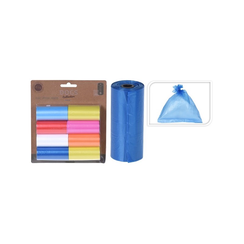 Sacs à crottes de chien 8 rouleaux de 20 pièces