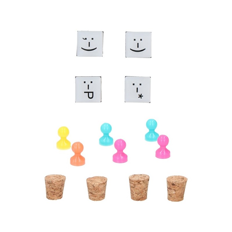 Aimants mémo sur blister