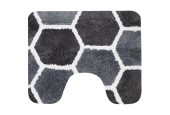 Tapis de toilette Rennes 60x50cm gris