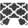 Tapis de toilette Toulon 60x50cm anthracite