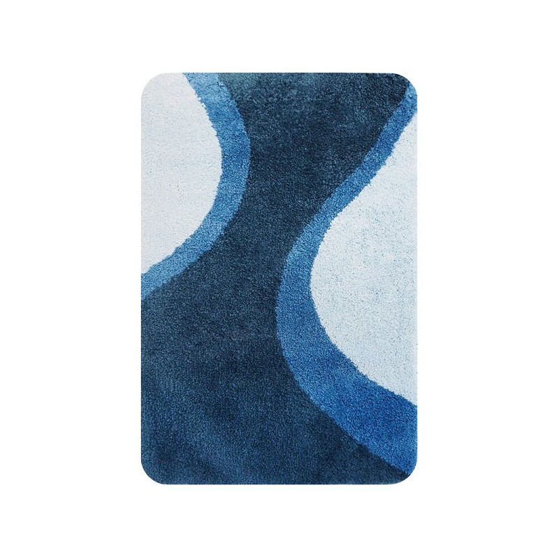 Metz Tapis de bain 60x90cm bleu