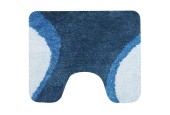 Metz Tapis de toilette 60x50cm bleu