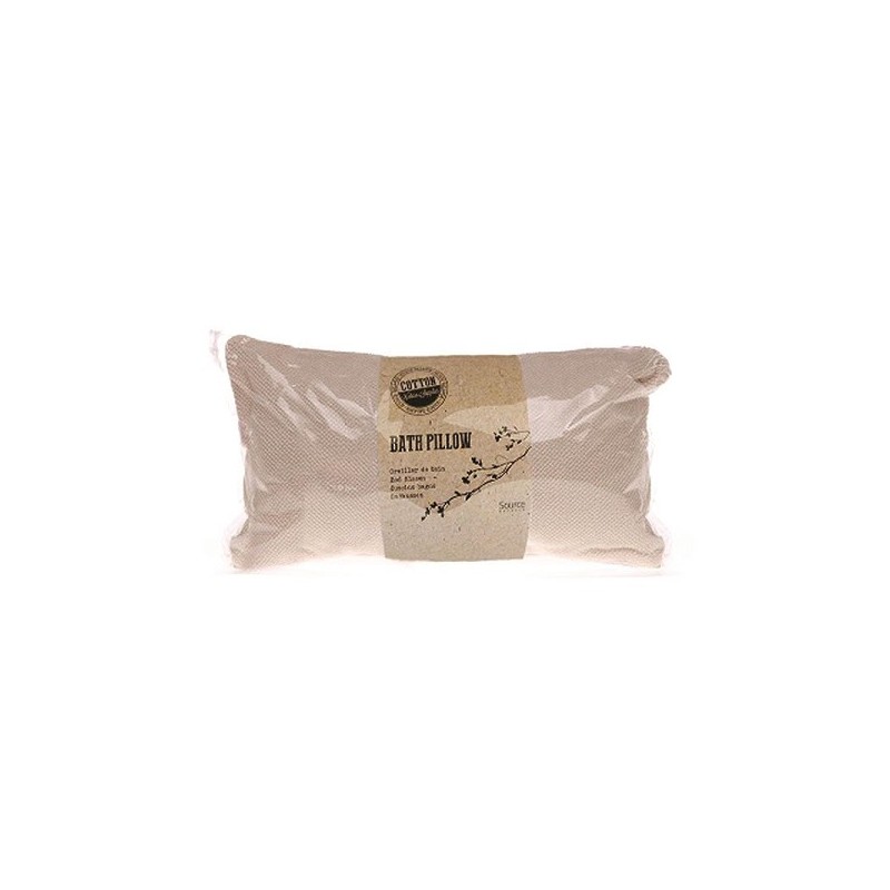 Badstof badkussen met zuignap bevestiging 35x17cm Cotton