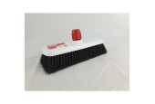 Balai de chambre en plastique fibre synthétique noir avec support manche 30cm