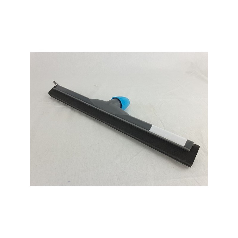 Raclette de sol en plastique avec support de manche 35cm gris/turquoise