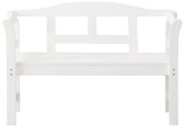 Banc de jardin Friesenbank bois de pin FSC 113x40x75cm blanc