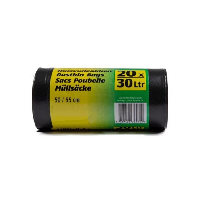 Cleany Afvalzak 30L 20 stuks op rol