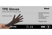 Gants jetables TPE sans latex 100 pièces taille M noir