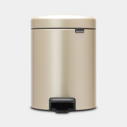 Brabantia Poubelle à pédale newicon 5L métallisé or