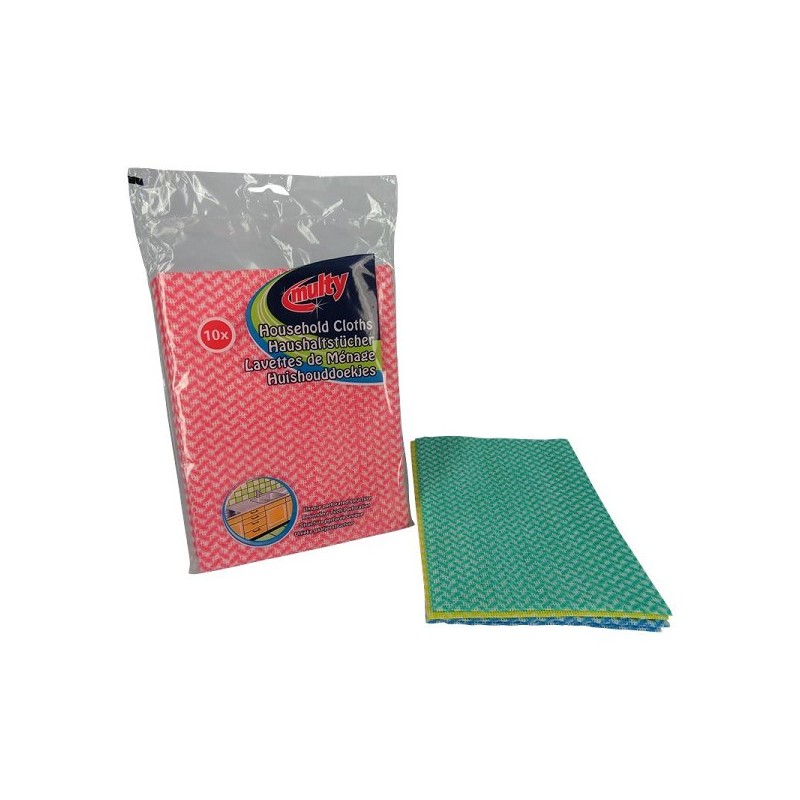 Multy Lingettes ménagères fines paquet de 10 pièces 51x37cm