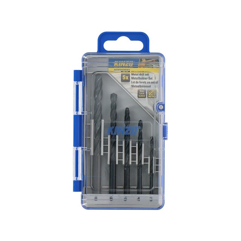 Kinzo Metaalborenset 5-delig (3-8mm)