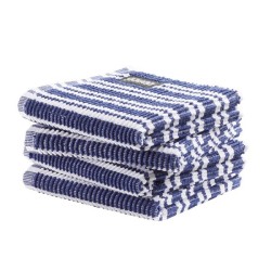 DDDDD Torchon Classic Clean pack a 4 pièces 30x30cm bleu