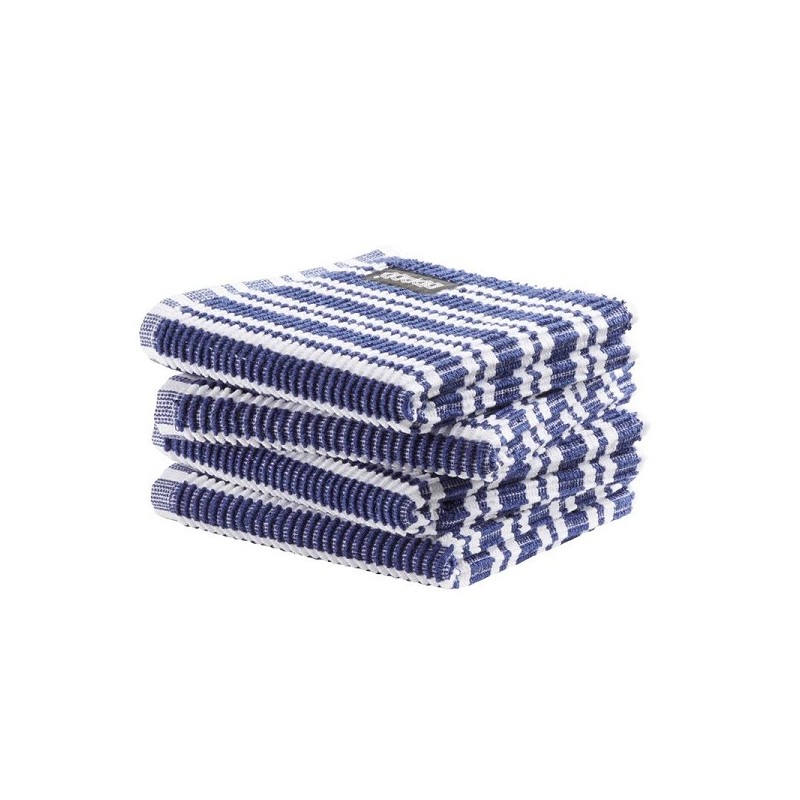 DDDDD Vaatdoek Classic Clean pak a 4 stuks 30x30cm blauw